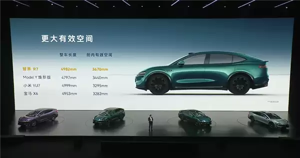 智界R7后排空间