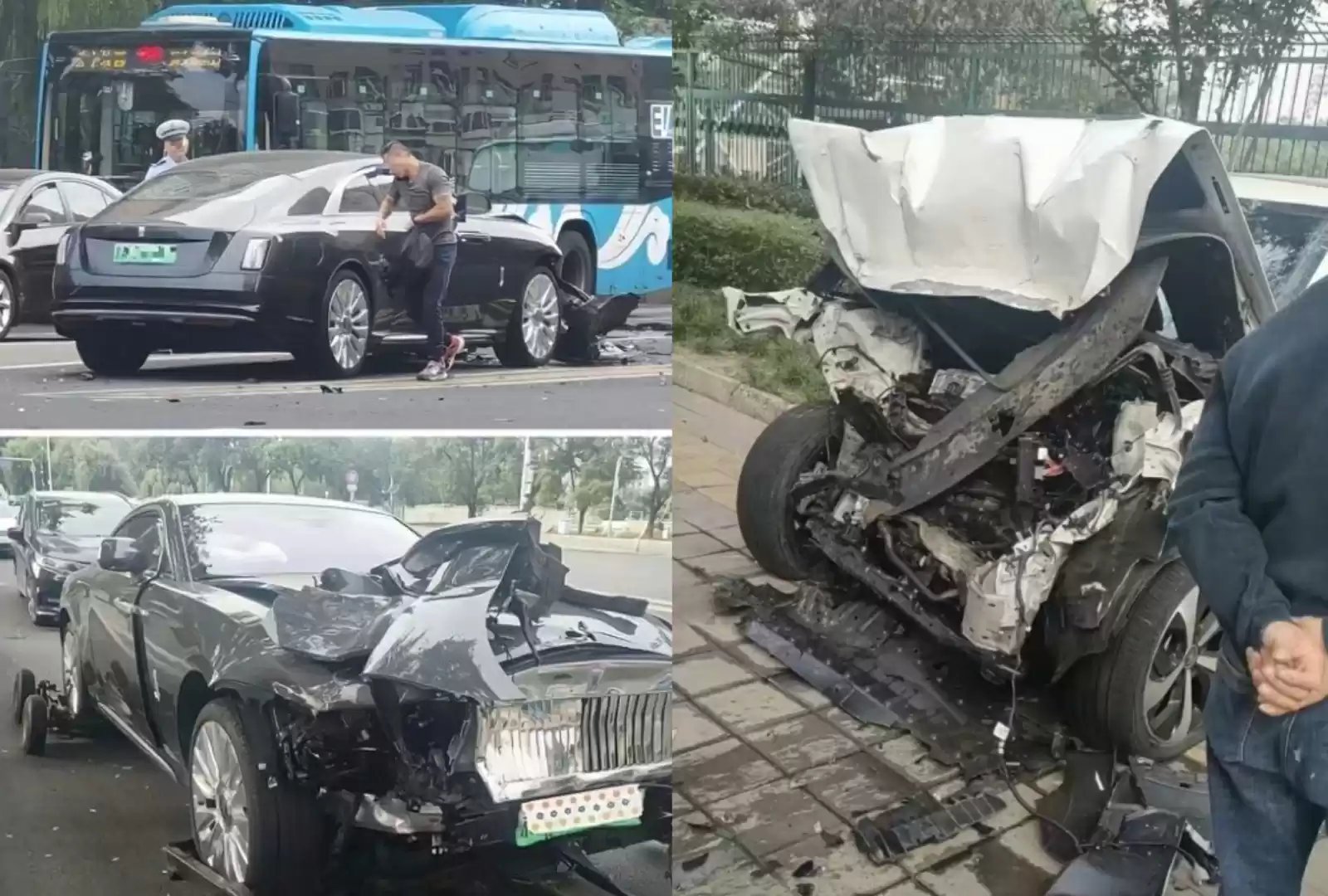 事故现场对比照片