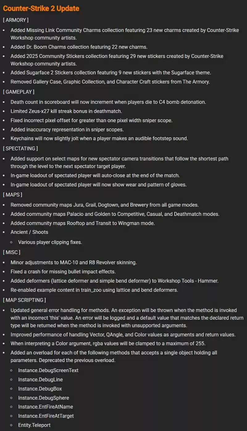CS2两周年重磅更新：武库挂饰/社区地图/脚本优化全解析
