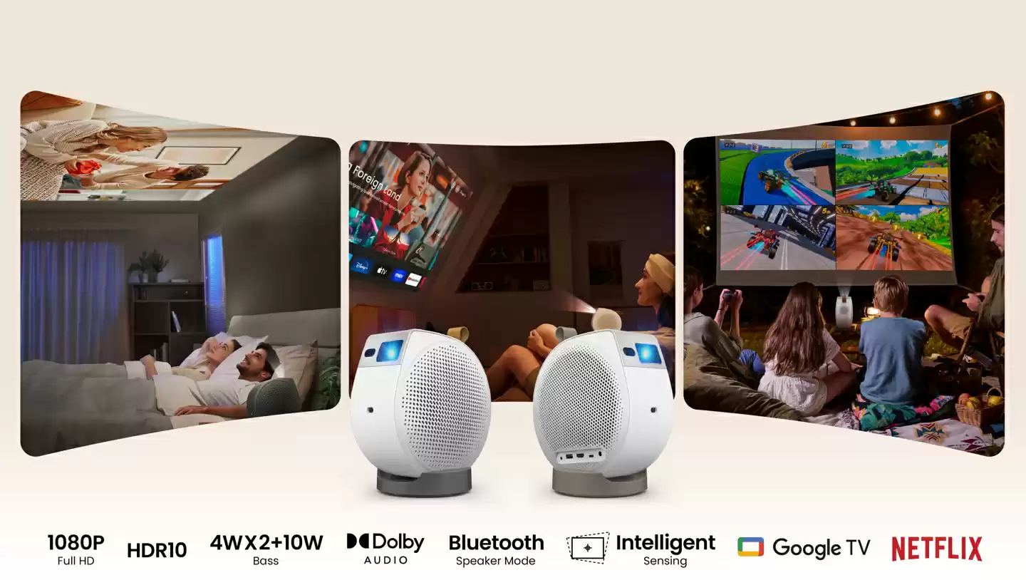 明基推出 LED 光源便携投影仪 GV32：FHD 分辨率，500 ANSI 流明亮度