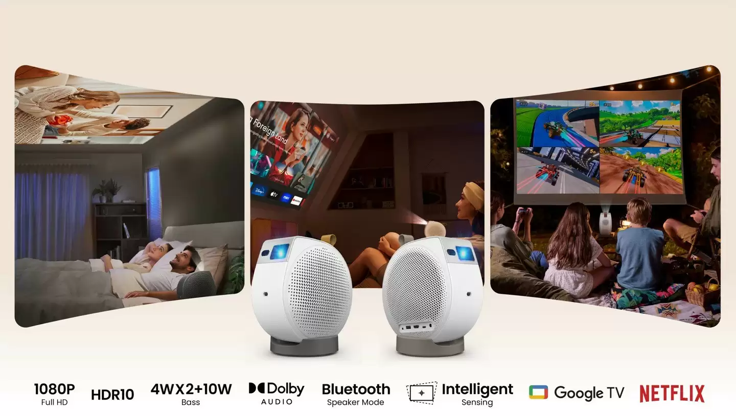 明基GV32智能LED投影仪