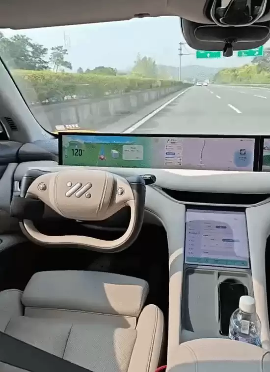 智己车主高速脱驾躺后排