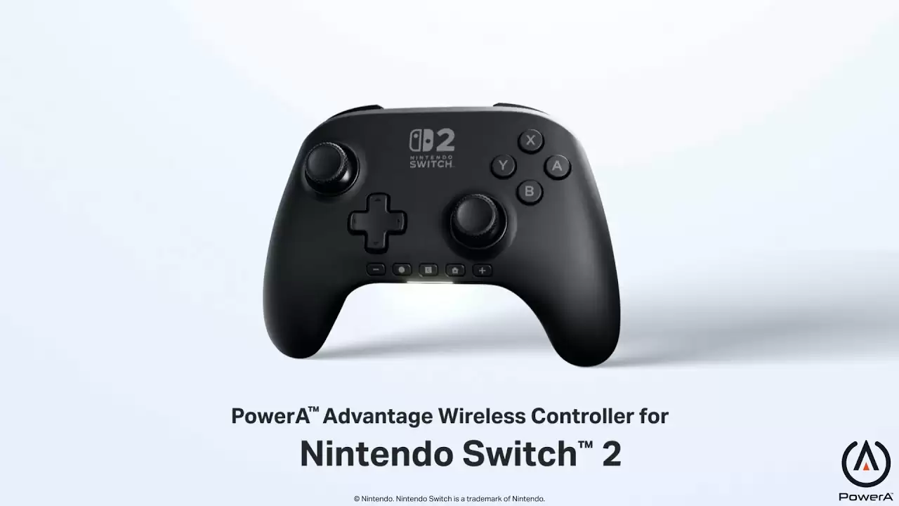PowerA推Switch 2无线手柄：霍尔摇杆+30小时续航