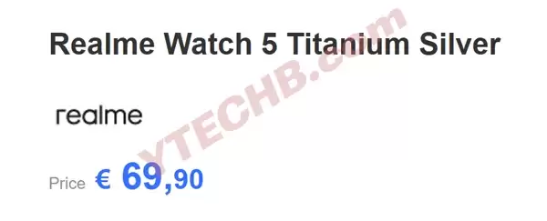 realme Watch 5配色方案