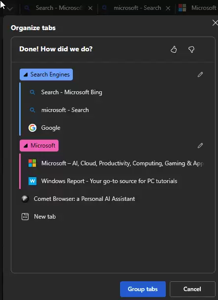 缓解标签页过载问题,微软