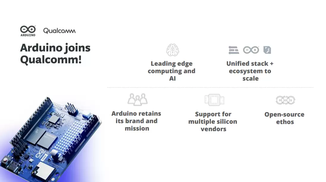 高通宣布收购 Arduino：加码机器人与物联网生态布局，首款搭载高通芯片的开发板即将发布