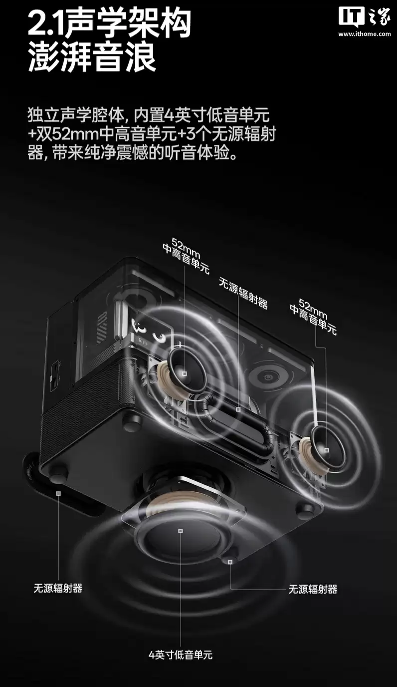 漫步者花再 NEW CYBER 蓝牙音箱开售:2.8 英寸彩色面板、35W USB-A / C 双输出接口,1499 元