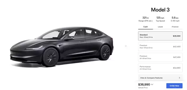 外观、配置全公布！特斯拉正式发布廉价版Model 3/Y 铁粉吐槽：价格太失望了