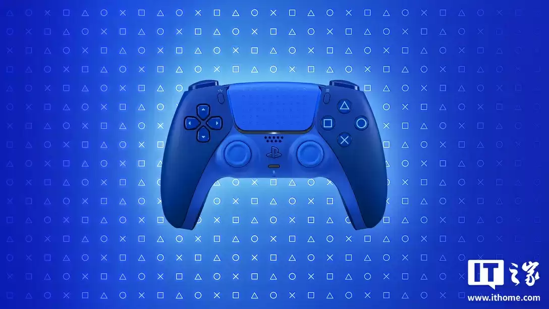 索尼 Icon Blue 特别版 DualSense 手柄亮相：分层蓝色调设计，售 84.99 美元