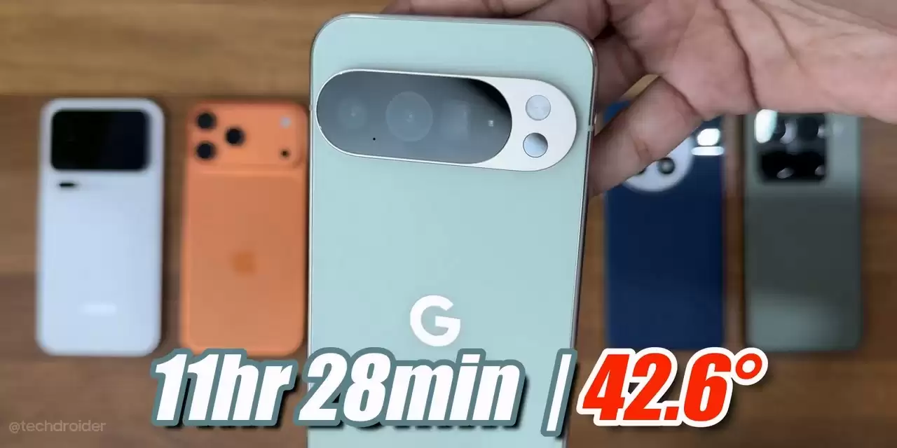 7500mAh vs 4823mAh:TechDroider 测试小米和苹果的“17 Pro Max”手机续航