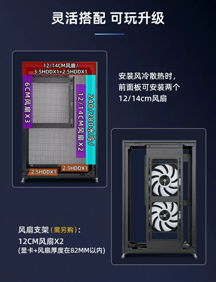 机箱前置接口特写