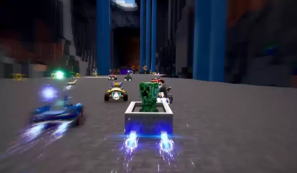 索尼克赛车联动我的世界 DLC上线