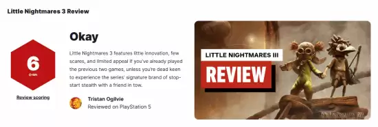 小小梦魇3媒体评6分：合作新模式难掩创新乏力