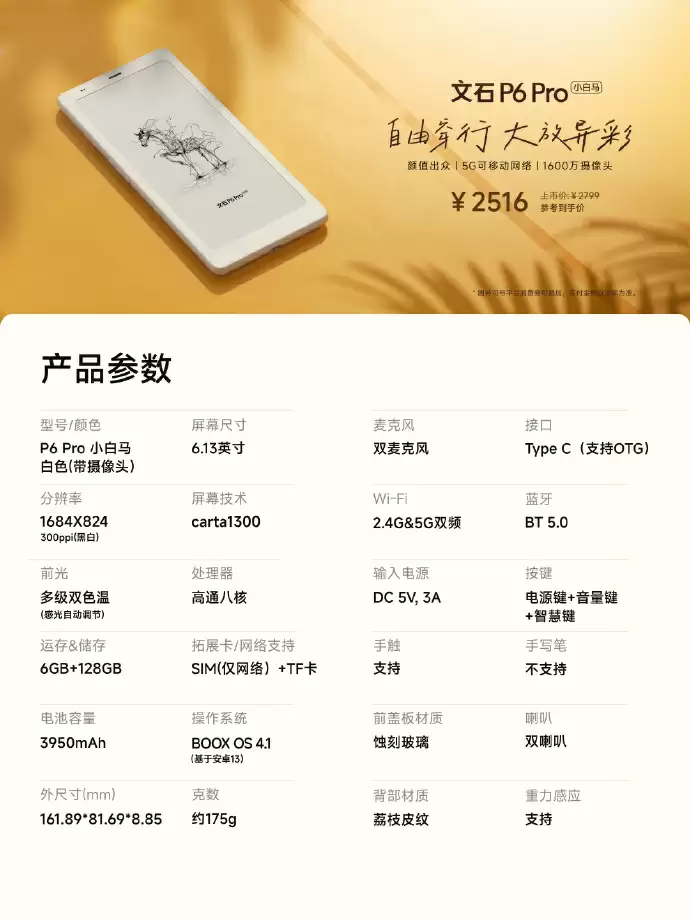 文石P6 Pro细节图