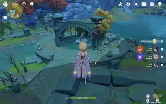 水位下降后的平台