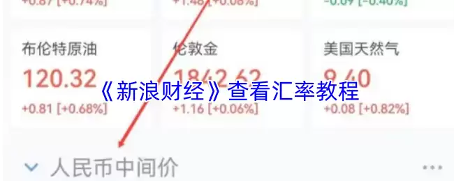 《新浪财经》查看汇率教程