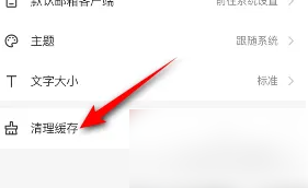 清理缓存选项