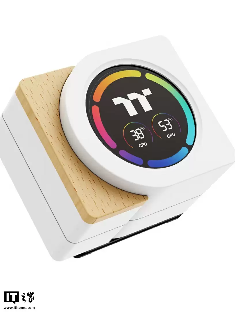 曜越推出钢影・木语 360 一体式水冷散热器:冷头数显屏带木艺装饰,279 元