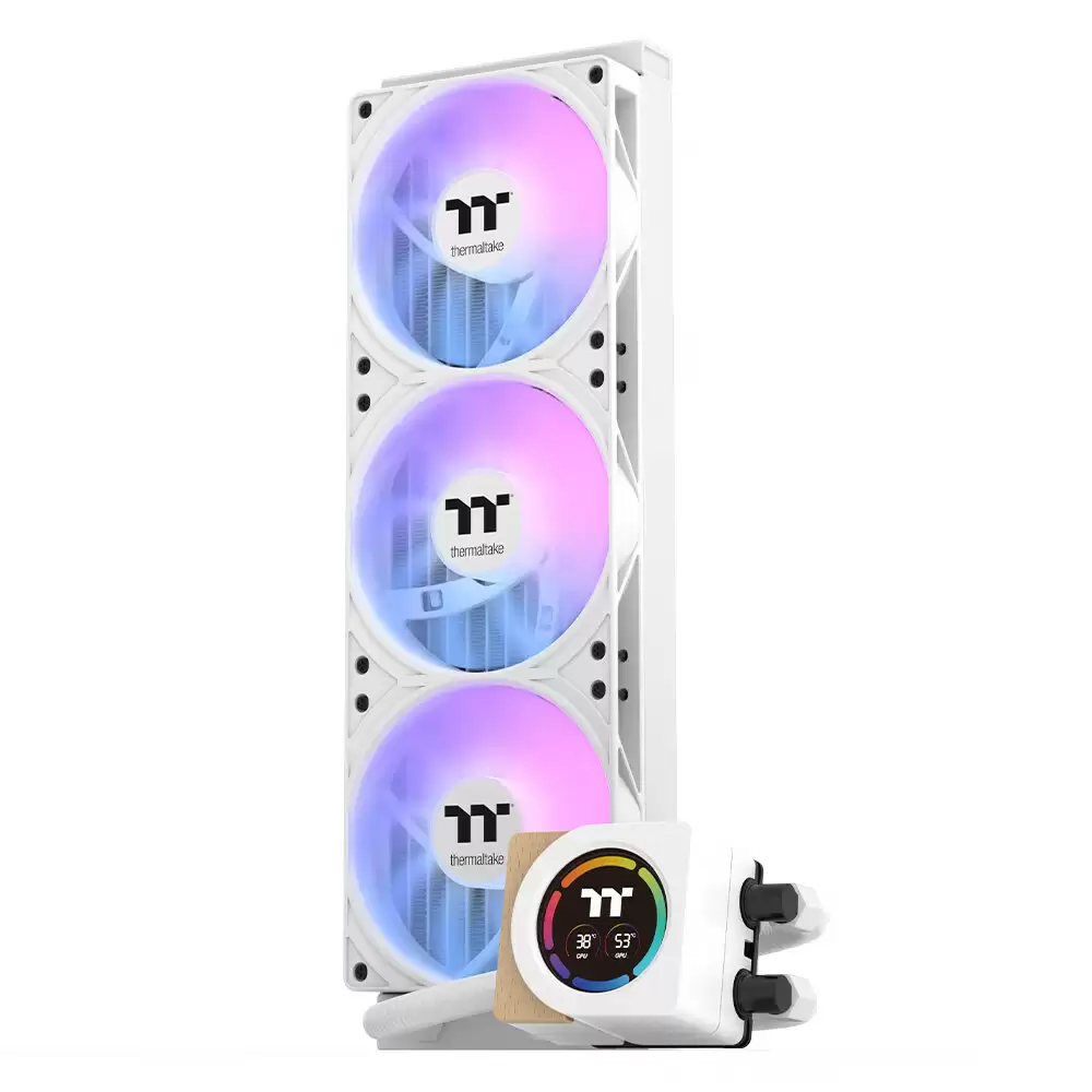 曜越推出钢影・木语 360 一体式水冷散热器：冷头数显屏带木艺装饰，279 元