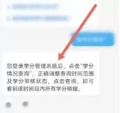 学分查询结果展示