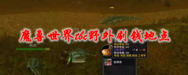 魔兽世界tbc野外刷钱地点