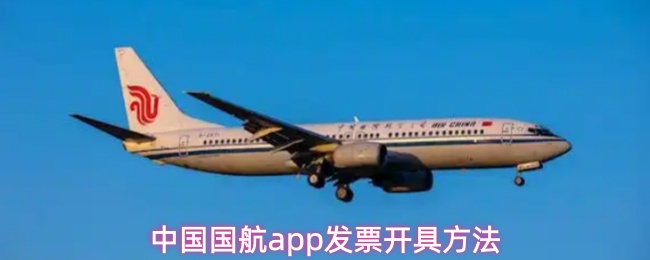 国航APP发票开具指南：3步轻松申请电子发票