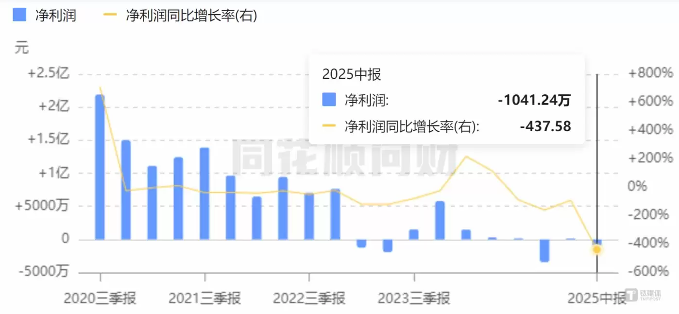 华丽家族净利润增长曲线