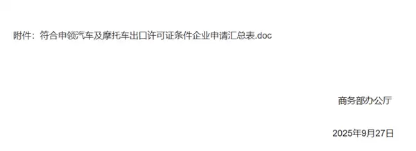 商务部公告附件首次改为wps格式