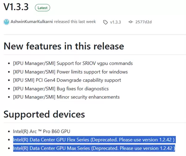 Intel Max/Flex GPU被放弃！最新XPU Manager已不再支持