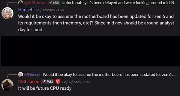 微星、华硕、华擎集体官方确认：B850主板可以升级Zen6