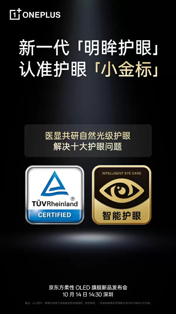 全球最先进！一加15首发第三代东方屏：首次165Hz+高分辨率