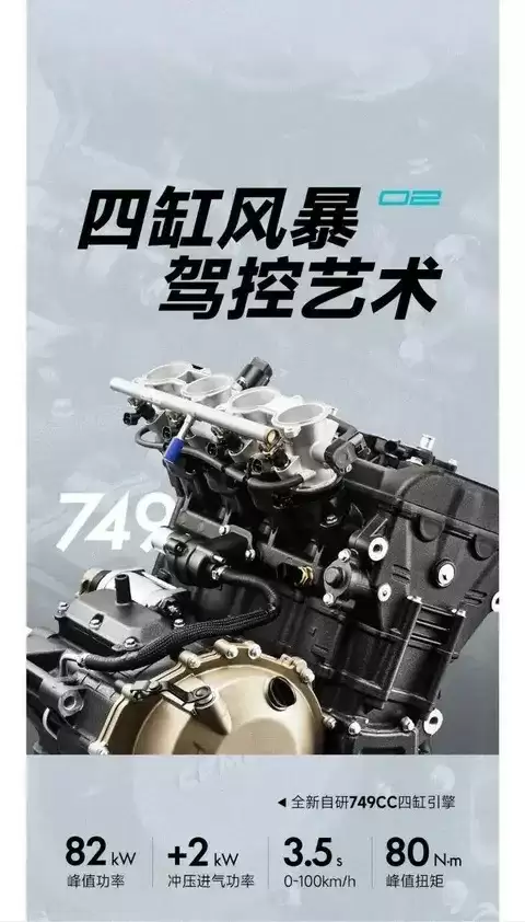 春风750SR震撼上市：44980元起，750cc四缸仿赛新旗舰登场