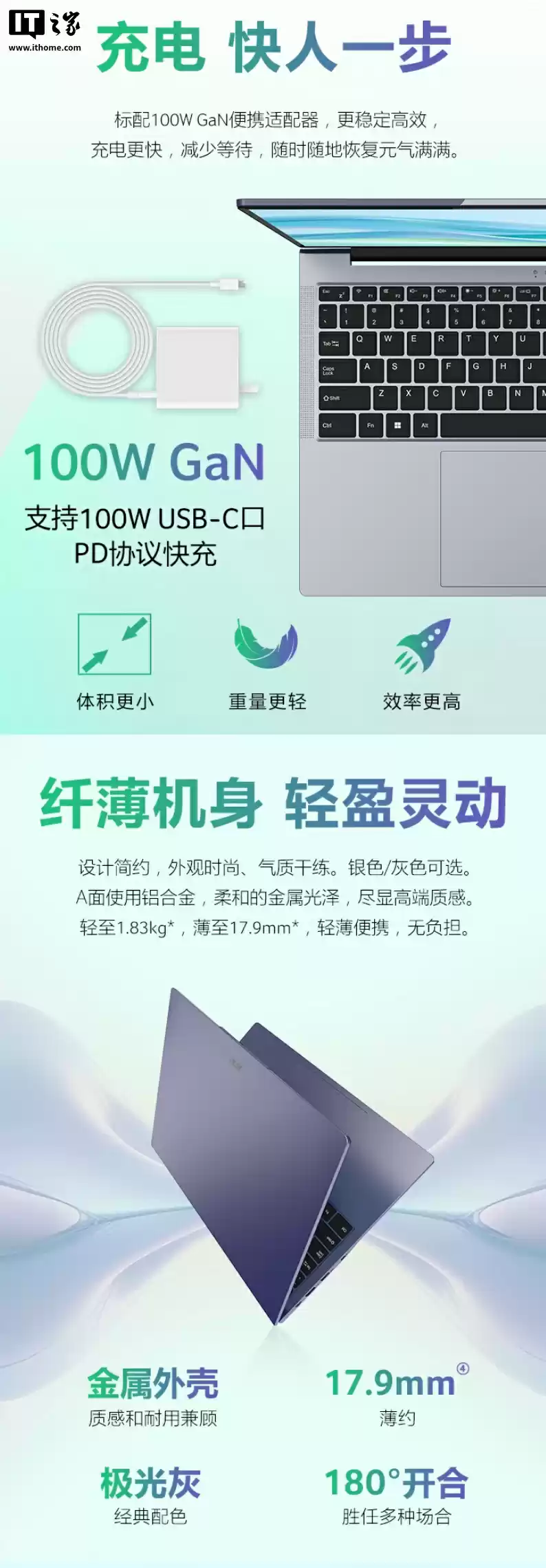 宏碁推出非凡 Go 16 AI 笔记本:Ultra5-125H + 32G + 1T,首发价 3899 元