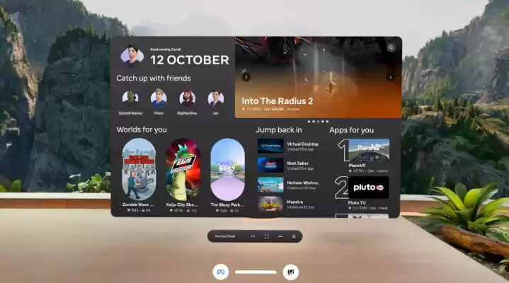 沉浸式主界面、窗口持久锚定,Meta