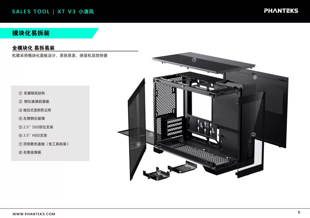 机箱内部结构展示