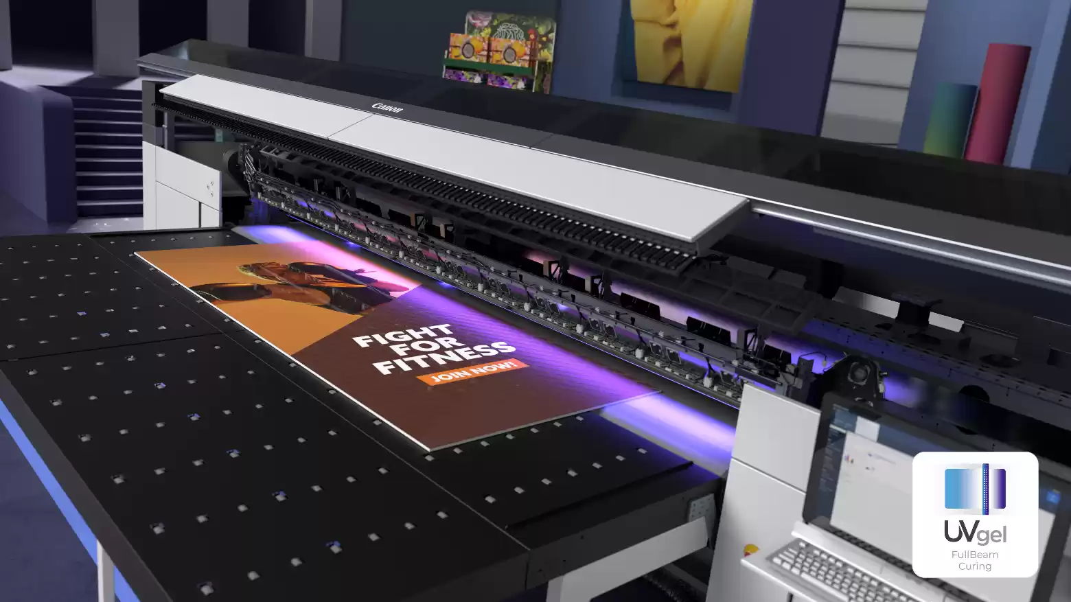 佳能推出搭载独特UVgel凝胶技术的3.4米幅面彩浪XL系列