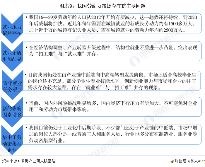 我国劳动力市场主要问题数据分析图表