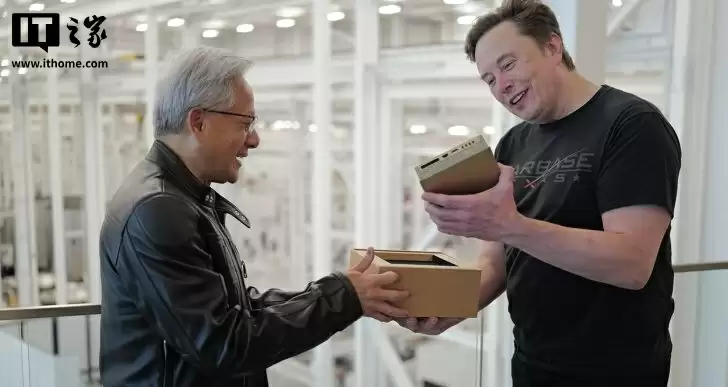 黄仁勋向马斯克交付DGX Spark