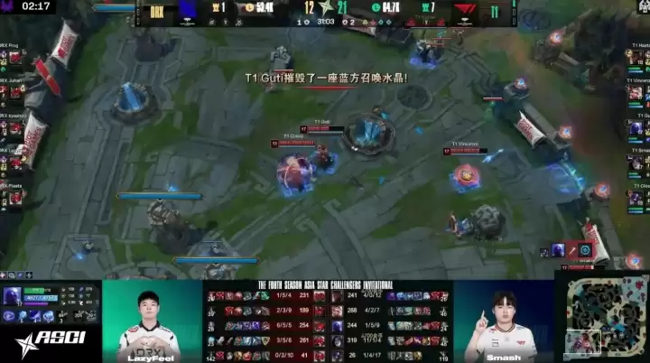 T1二队横扫DRX夺冠！Smash卡莎11杀封神，LCK次级联赛包揽亚洲挑战者之星赛前六
