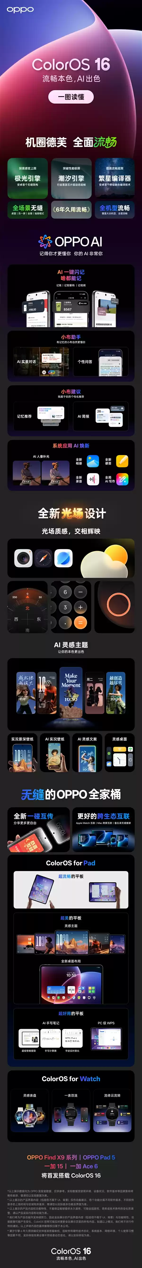 机圈德芙!一图读懂ColorOS 16:OPPO Find X9全球首发