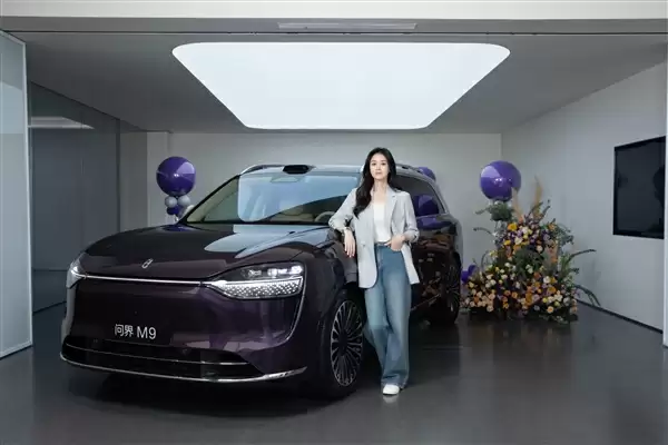 演员蒋欣成问界M9车主:选了银境紫全新配色