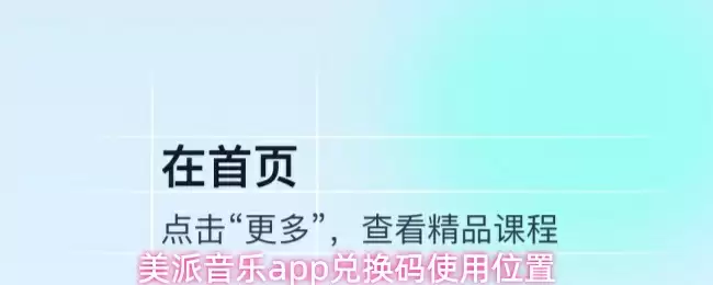 美派音乐app兑换码使用位置