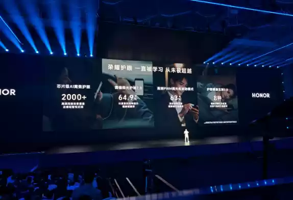 荣耀Magic8系列搭载荣耀AI自然光绿洲护眼屏：行业首发专业级环境光检测