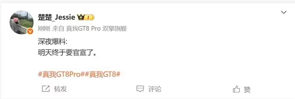 外观设计颠覆行业!真我GT8+ Pro明天官宣