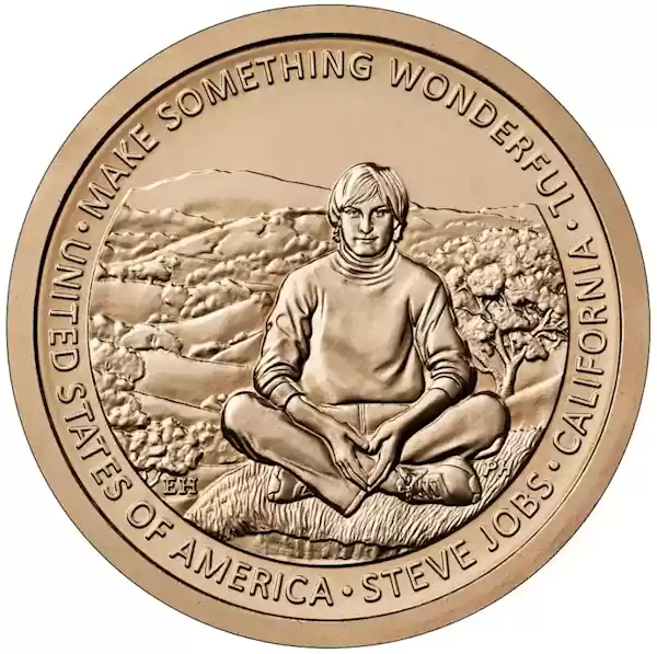 苹果创始人乔布斯将登上美国创新1美元硬币