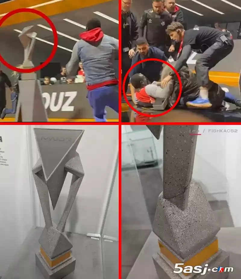 NAVI首展修复版哥本哈根Major冠军奖杯 裂痕见证传奇夺冠之路 NAVI首展修复版哥本哈根Major冠军奖杯 裂痕见证传奇夺冠之路