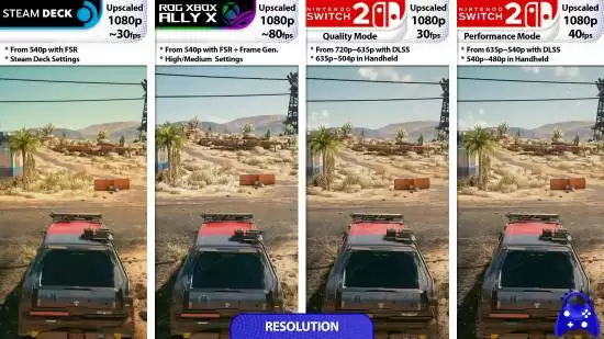 ROG Xbox Ally X性能碾压Switch 2与Steam Deck