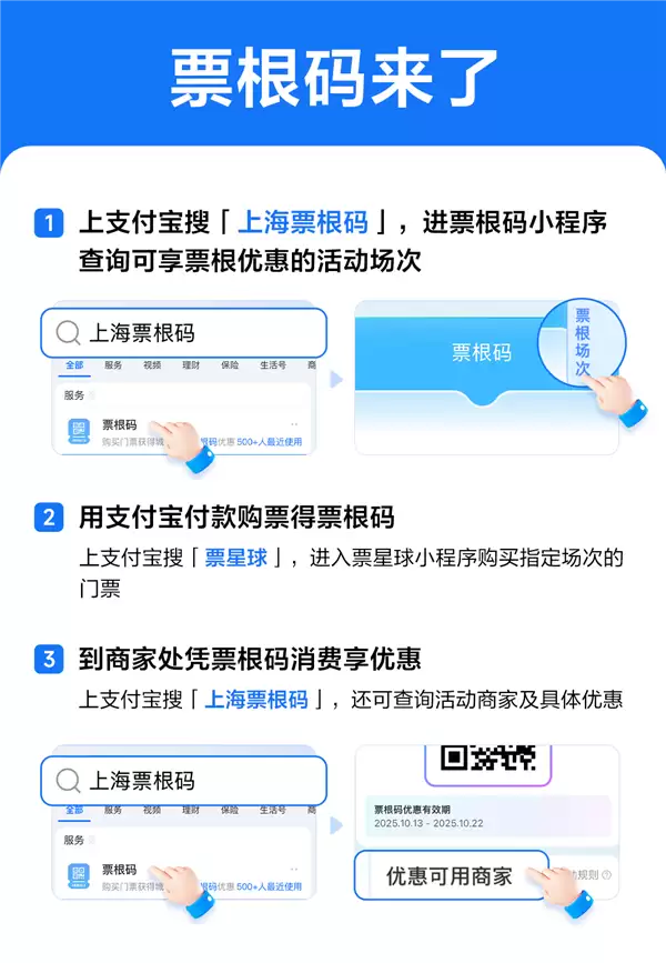 上海启动票根码试点消费享七天优惠