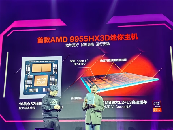 首款AMD 9955HX3D迷你主机！ROG 魔霸9+ Mini正式发布：14999元太狠了