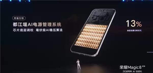 荣耀Magic8系列搭载新一代海湖电池+突破7000mAh+荣耀史上最大电池